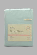 Load image into Gallery viewer, Redtag-Teal-Cotton-Fitted-Sheet-
(King-Size)-Fitted-Sheets-Home-Bedroom-