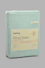 Load image into Gallery viewer, Redtag-Teal-Cotton-Fitted-Sheet-(Super-King-Size)-Fitted-Sheets-Home-Bedroom-