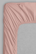 Load image into Gallery viewer, Redtag-Pink-Cotton-Fitted-Sheet-(Super-King-Size)-Fitted-Sheets-Home-Bedroom-
