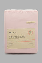 Load image into Gallery viewer, Redtag-Pink-Cotton-Fitted-Sheet-(Super-King-Size)-Fitted-Sheets-Home-Bedroom-