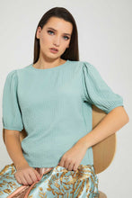 تنزيل الصورة على معرض الصور، Redtag-Mint-Textured-Blouse-Tops-Women's-0
