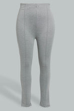 Load image into Gallery viewer, Redtag-Grey-Pintuck-Legging-Leggings-Women's-