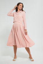 Load image into Gallery viewer, Redtag-Pink-Textured-Button-Down-Blouse-Celebrity-Tops,-Colour:Pink,-Filter:Women's-Clothing,-New-In,-New-In-LDC,-Non-Sale,-S22B,-Section:Women-Women's-