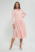 Load image into Gallery viewer, Redtag-Pink-Textured-Button-Down-Blouse-Celebrity-Tops,-Colour:Pink,-Filter:Women's-Clothing,-New-In,-New-In-LDC,-Non-Sale,-S22B,-Section:Women-Women's-