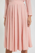 Load image into Gallery viewer, Redtag-Pink-Textured-Gathered-Skirt-Celebrity-Skirts,-Colour:Pink,-Filter:Women's-Clothing,-New-In,-New-In-LDC,-Non-Sale,-S22B,-Section:Women-Women's-