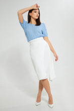 تنزيل الصورة على معرض الصور، Redtag-Blue-Textured-Top-Tops-Women's-0