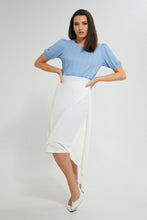 تنزيل الصورة على معرض الصور، Redtag-Blue-Textured-Top-Tops-Women's-0
