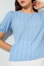 تنزيل الصورة على معرض الصور، Redtag-Blue-Textured-Top-Tops-Women's-0