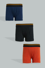 Load image into Gallery viewer, Redtag-Black/Navy/Red-3-Pack-Boxers-365,-Boys-Boxers,-Colour:Assorted,-ESS,-Filter:Boys-(2-to-8-Yrs),-New-In,-New-In-BOY,-Non-Sale,-Section:Kidswear-Boys-2 to 8 Years