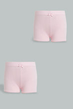 Load image into Gallery viewer, Redtag-Pink-2Pc-Pack-Solid-Boxer-Shorts-365,-Colour:Pink,-Filter:Girls-(2-to-8-Yrs),-Girls-Briefs,-New-In,-New-In-GIR,-Non-Sale,-Section:Kidswear-Girls-2 to 8 Years