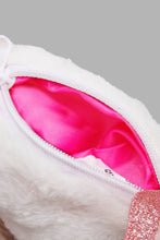 Load image into Gallery viewer, Redtag-White-Character-Faux-Fur-Cross-Body-Colour:White,-Deals:20%OFF,-Filter:Girls-Accessories,-GIR-Handbags,-New-In,-New-In-GIR-ACC,-Non-Sale,-W21B-Girls-INFANT