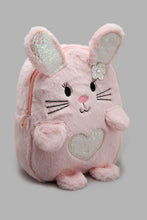 Load image into Gallery viewer, Redtag-Pink-Character-Faux-Fur-Backpack-Backpacks-Girls-