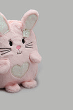 Load image into Gallery viewer, Redtag-Pink-Character-Faux-Fur-Backpack-Backpacks-Girls-