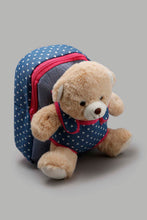 Load image into Gallery viewer, Redtag-Blue-Character-Faux-Fur-Backpack-Backpacks-Girls-