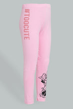 Load image into Gallery viewer, Redtag-Pink-Minnie-Legging-Character,-Colour:Pink,-Filter:Girls-(2-to-8-Yrs),-Girls-Leggings,-New-In,-New-In-GIR,-Non-Sale,-Section:Kidswear,-TBL,-W21B-Girls-2 to 8 Years