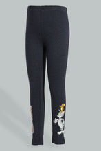 Load image into Gallery viewer, Redtag-Black-Tom-And-Jerry-Legging-Leggings-Girls-2 to 8 Years