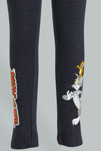 Load image into Gallery viewer, Redtag-Black-Tom-And-Jerry-Legging-Leggings-Girls-2 to 8 Years