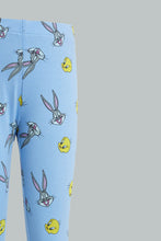 Load image into Gallery viewer, Redtag-Blue-Tweety-Legging-Leggings-Girls-2 to 8 Years
