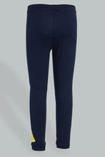 تنزيل الصورة على معرض الصور، Redtag-Navy-Princess-Legging-Leggings-Girls-2 to 8 Years