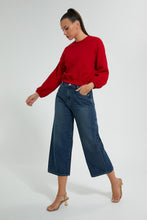 تنزيل الصورة على معرض الصور، Redtag-Red-Textured-Sweatshirt-Celebrity-Sweatshirts,-Colour:Red,-Filter:Women's-Clothing,-New-In,-New-In-LDC,-Non-Sale,-S22A,-Section:Women-Women's-