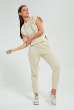 Load image into Gallery viewer, Beige Sleeveless Sweater Top