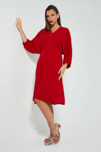Load image into Gallery viewer, Redtag-Red-Knee-Length-Dress-Dresses-Women's-