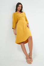 Load image into Gallery viewer, Redtag-Yellow-Knee-Length-Dress-Dresses-Women's-