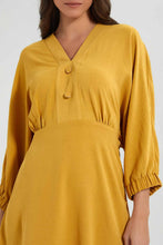 Load image into Gallery viewer, Redtag-Yellow-Knee-Length-Dress-Dresses-Women's-