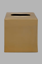 Load image into Gallery viewer, Redtag-Gold-Square-Tissue-Box-Holder-Tissue-Box-Holder-Home-Bathroom-