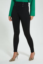 Load image into Gallery viewer, Redtag-Black-Legging-Celebrity-Leggings,-Colour:Black,-Filter:Women's-Clothing,-New-In,-New-In-LDC,-Non-Sale,-S22A,-Section:Women-Women's-