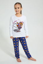 تنزيل الصورة على معرض الصور، Redtag-White-Tom-&-Jerry-Nightsuit-Pyjama-Sets-Girls-2 to 8 Years