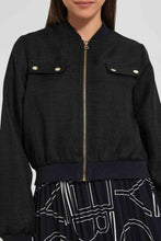Load image into Gallery viewer, Redtag-Black-Bomber-Jacket-Celebrity-Jackets,-Colour:Black,-Filter:Women's-Clothing,-New-In,-New-In-LDC,-Non-Sale,-S22B,-Section:Women-Women's-