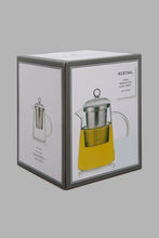تنزيل الصورة على معرض الصور، Redtag-Clear-Glass-Teapot-With-Stainless-Steel-Infuser-Tea-Pot-Home-Dining-