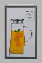 تنزيل الصورة على معرض الصور، Redtag-Clear-Glass-Pitcher-With-Stainless-Steel-Lid-Pitcher-Home-Dining-