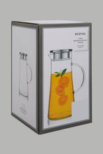 تنزيل الصورة على معرض الصور، Redtag-Clear-Glass-Pitcher-With-Stainless-Steel-Lid-Pitcher-Home-Dining-