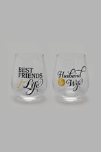 Load image into Gallery viewer, Redtag-Gold-Home-Sweet-Home-Tumbler-(2-Piece)-Glasses-Home-Dining-