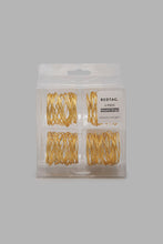 تنزيل الصورة على معرض الصور، Redtag-Gold-Napkin-Ring-(4-Piece)-Napkin-Rings-Home-Dining-