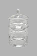 تنزيل الصورة على معرض الصور، Redtag-Clear-Glass-Partition-Storage-Jar-With-Lid-Canisters-And-Jars-Home-Dining-