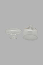تنزيل الصورة على معرض الصور، Redtag-Clear-Glass-Cake-Stand-With-Dome-Food-Storage-Home-Dining-