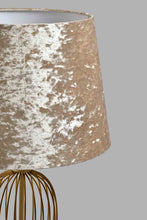تنزيل الصورة على معرض الصور، Redtag-Gold-Dome-Shape-Metal-Table-Lamp-Table-Lamps-Home-Decor-