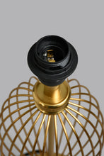 تنزيل الصورة على معرض الصور، Redtag-Gold-Dome-Shape-Metal-Table-Lamp-Table-Lamps-Home-Decor-