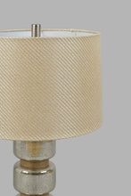Load image into Gallery viewer, Redtag-Beige-Mercury-Glass-&-Jute-Pillar-Table-Lamp-Table-Lamps-Home-Decor-