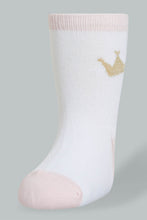 Load image into Gallery viewer, Redtag-Assorted-4-Pack-Socks-Full-Length-Infant-Girls-3 to 24 Months