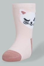 Load image into Gallery viewer, Redtag-Assorted-4-Pack-Socks-Full-Length-Infant-Girls-3 to 24 Months