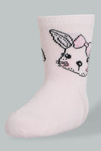 Load image into Gallery viewer, Redtag-Assorted-4-Pack-Socks-Full-Length-Infant-Girls-3 to 24 Months