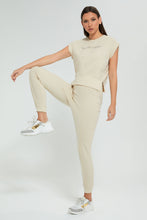 Load image into Gallery viewer, Redtag-Beige-Jogger-Pants-Celebrity-Trousers,-Colour:Beige,-Filter:Women's-Clothing,-New-In,-New-In-LDC,-Non-Sale,-S22A,-Section:Women,-TBL-Women's-