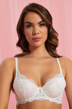 Load image into Gallery viewer, Redtag-Ivory/Dusty-Pink-Flock-Printed-Padded-T-Shirt-Bra-(2-Pack)-T-Shirt-Bras-Women's-