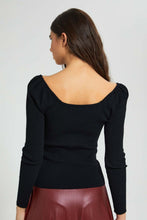 Load image into Gallery viewer, Redtag-Black-Sweetheart-Neck-Top-Ponchos-Women's-