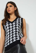 Load image into Gallery viewer, Redtag-Houndstooth-Patterned-Vest-Ponchos-Women's-