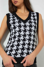 Load image into Gallery viewer, Redtag-Houndstooth-Patterned-Vest-Ponchos-Women's-